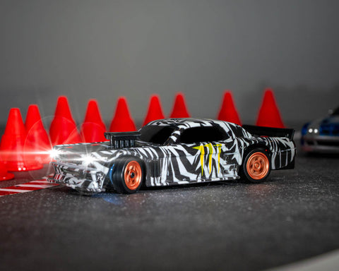 RCG Racing Micro DC 1/43 Drift Car - Muscle Black/White slide 2